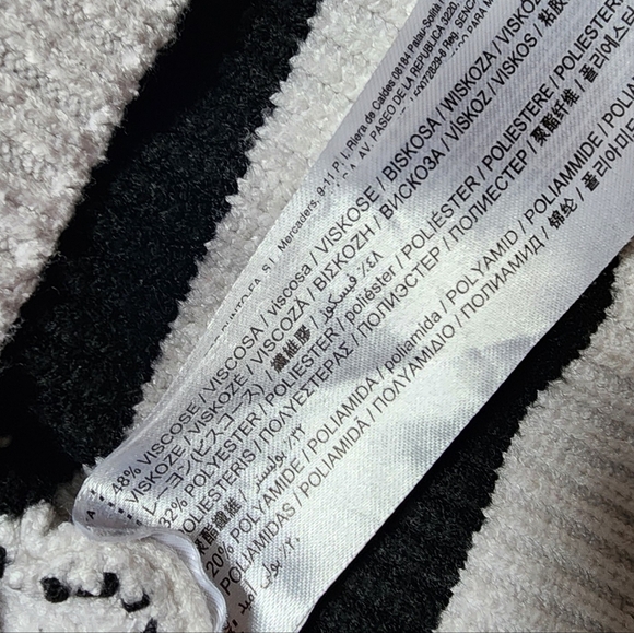 Mango Black and Cream Striped Sweater - Picture 3 of 5